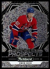 Owen Beck Rookie Prominent Prospects #PP-OB 2023-24 Parkhurst Hockey Montreal