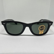 Ray-Ban Sunglasses RB2140 Original Wayfarer Black Frame Green Lenses 50mm Unisex