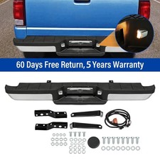 Chrome Rear Step Bumper Assembly For 1993-2011 Ford Ranger Styleside Bed - Steel