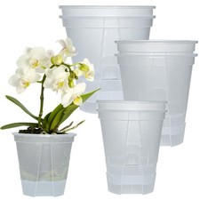 6-Pack Self Watering Pots Set with Holes for Indoor/Outdoor Plants 2 Each of