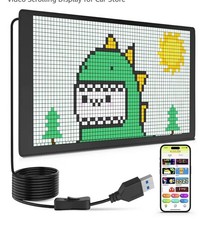 16 x8 Full-Color LED Programmable Sign Bluetooth App Scrolling Display Car Stor