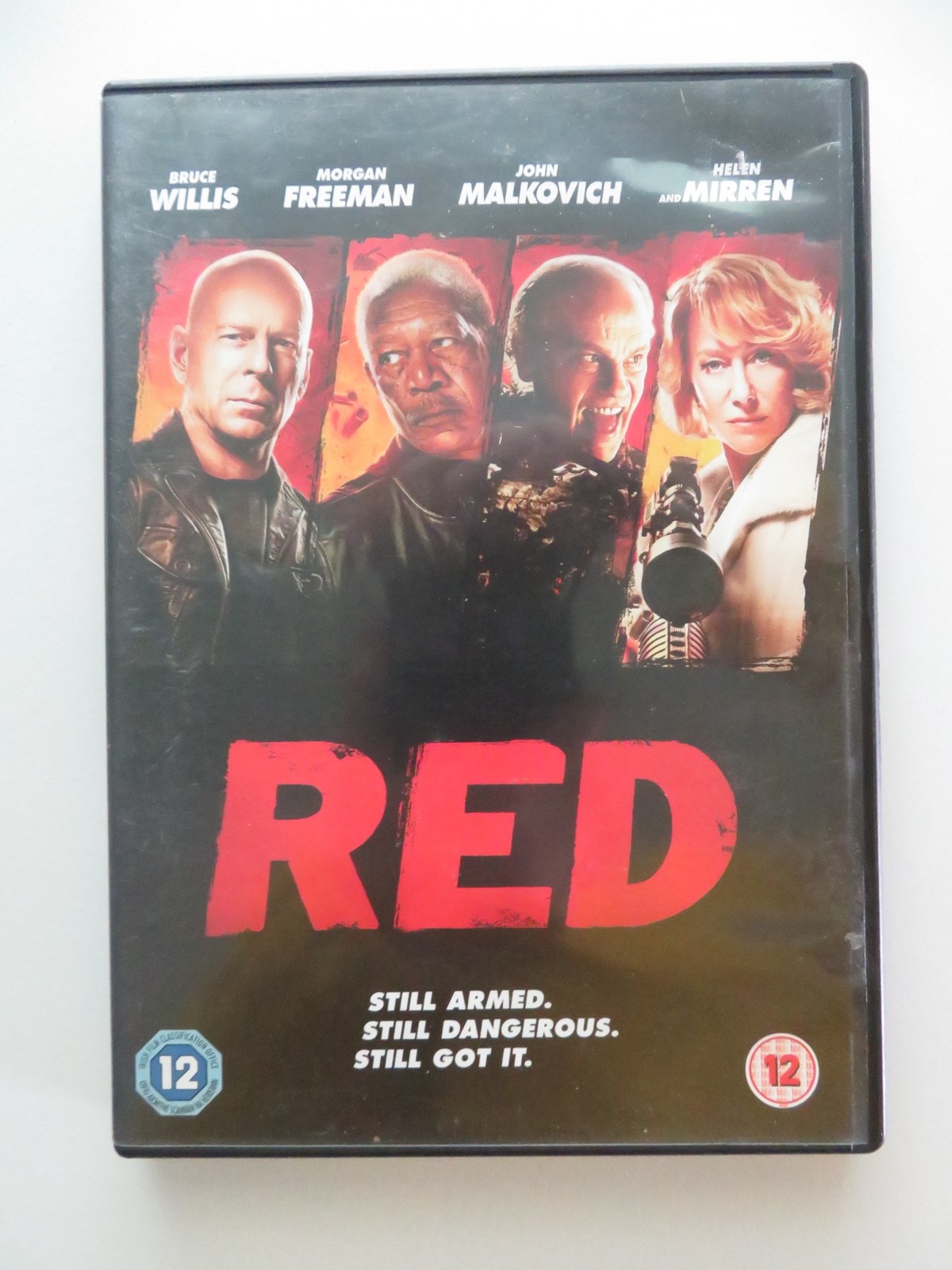 RED (DVD) BRUCE WILLIS MORGAN FREEMAN 2010 REGION 2