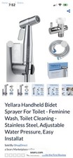 Pulvérisateur bidet à main neuf YELLARA • Soins personnels • Nettoyage pour animaux de compagnie • PDSF 45 $