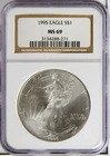 1995 American Eagle Silver Dollar $1 MS69 NGC