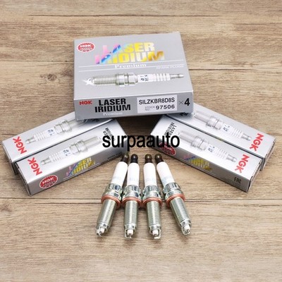 4PCS NGK Laser Iridium Spark Plugs For BMW 12120039664 97506 SILZKBR8D8S US