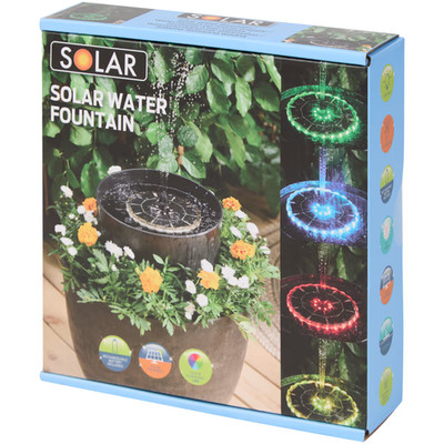 Solarbetriebener Wasserbrunnen   Solar Water Fountain  NEU