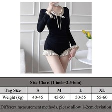 Brand New Summer Activities Conservative Swimsuit Solid Pattern Split Design