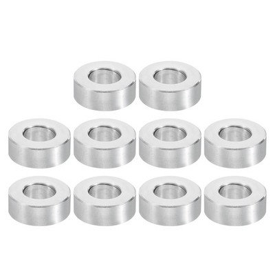 M12 Aluminium Abstandshalter,10Stk Metallabstandshalter 12,5mm IDx24mm ODx10mm L