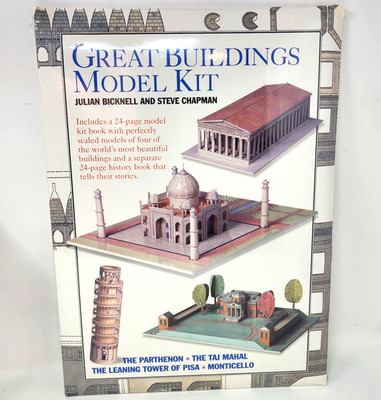 Great Buildings Model Kit Parthenon Taj Mahal The Leaning Tower of Pisa SEALED