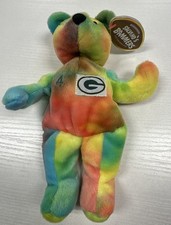 NFL Bret Favre 4 TieDye Plush Beanie Bear Salvino's Bammers Greenbay 2014