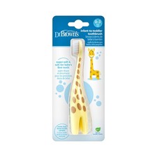 Dr. Brown's Infant-to-Toddler Toothbrush, Giraffe 1 Count Pack of 1 ,