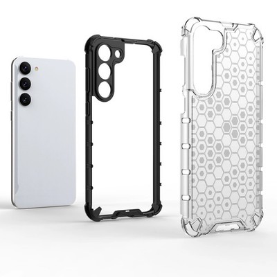 HURTEL ARMOR CASE FÜR SAMSUNG GALAXY S23+ HONEYCOMB TRANSPARENTER SCHUTZ