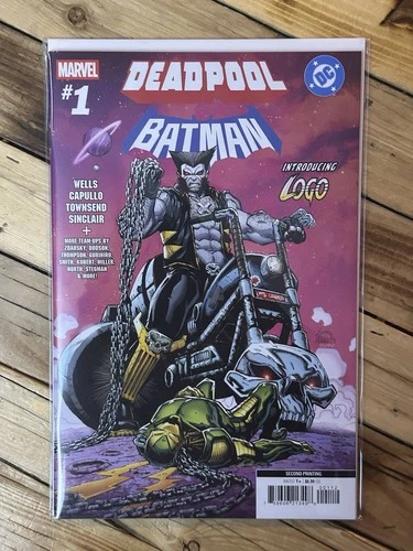 DEADPOOL BATMAN #1 RYAN STEGMAN LOGO VARIANT WOLVERINE LOBO