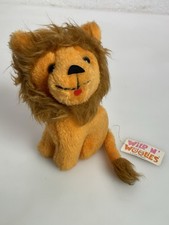 Vtg Dakin Lonso Lion 1909 Yellow Plush Stuffed Animal Wild N Woolies 70's Rare