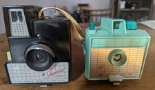 Vintage black Imperial Debonair  seafoam green Savoy Camera Lot of 2 Untested