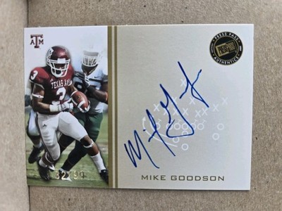 2009 Press Pass Signings Gold /99 Mike Goodson #PPS-MG Auto Texas A&M Aggies