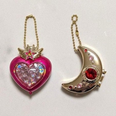 Sailor Moon Crystal Star Miniature Tablet 2pc Set Jewelry Charm Authentic Rare