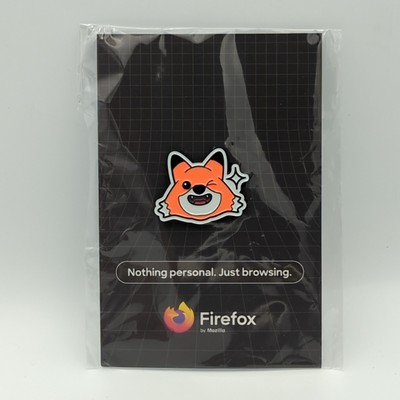 Mozilla Firefox Lapel Pin Internet Browser Collectible RARE New
