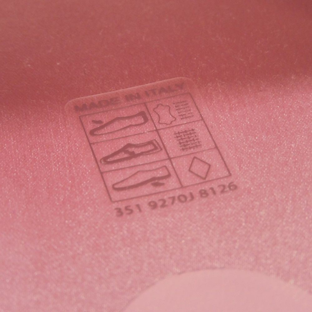 GUCCI Sandals Trefoil Platform 38 1/2 Pink Thick Sole Multicolor 25.5cm Logo Sil thumbnail 18