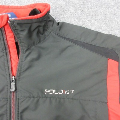 VTG Polo Sport Ralph Lauren Jacket Mens L Black Red Polo 97 Full