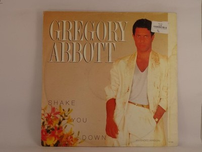 GREGORY ABBOTT SHAKE YOU DOWN (231) 2 Track 12'' Single including Picture Sleeve 