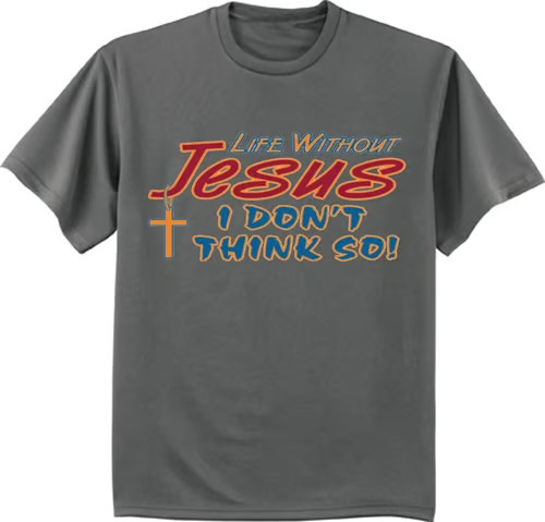 Mens Big and Tall T-shirts Graphic Tee Jesus Christian T-shirt Apparel
