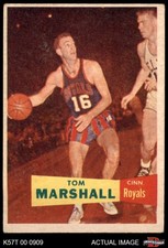 1957 Topps #22 Tom Marshall Royals-BskB Western Kentucky 3 - VG