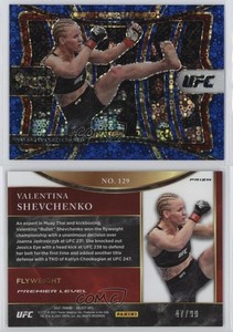 2021 Panini Select UFC Premier Level Blue Disco Prizm /99 Valentina Shevchenko