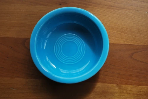 Vintage Fiesta  Homer Laughlin 4 3/4" Turquoise Berry Bowl