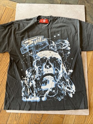 Evil Vice Limited Edition  Blue Skulls  Red Tag Exclusive Grey Size Large