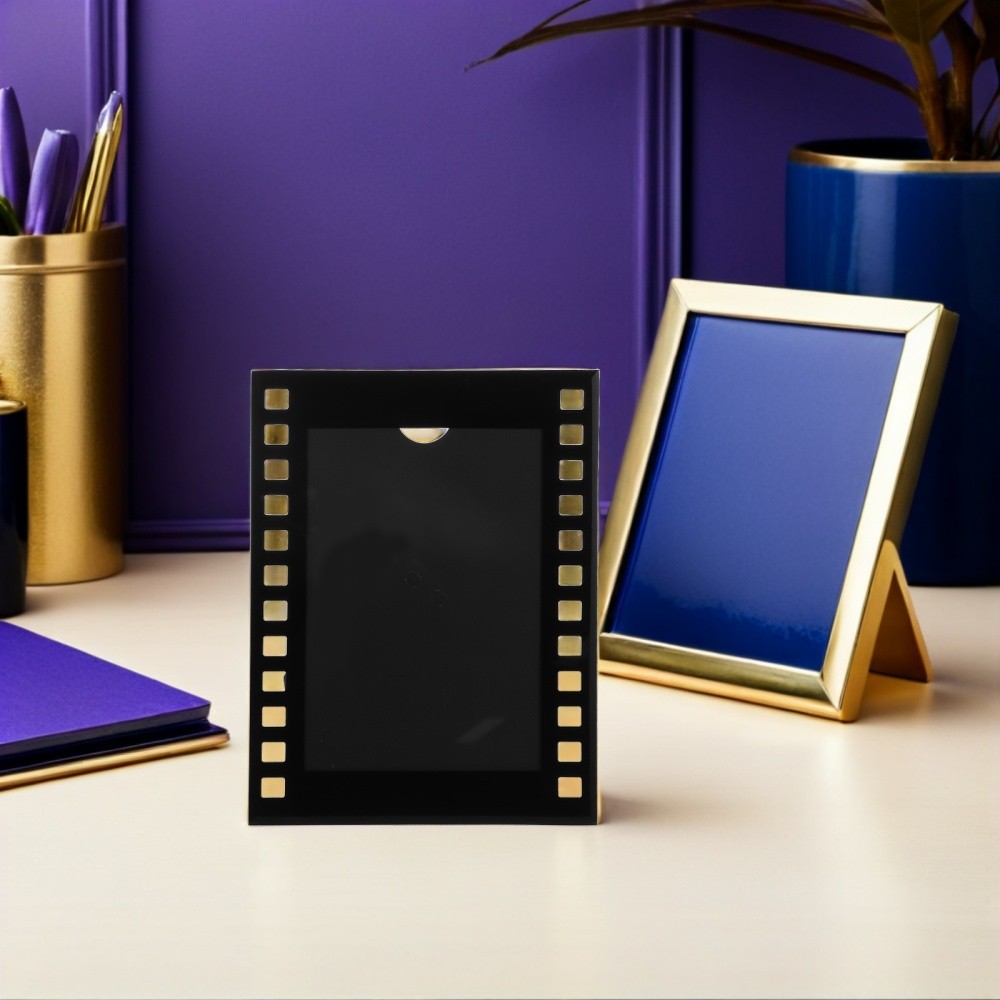  Film Strip Photo Frame: Creative Movie Night Picture Display Holder - 7 Inch