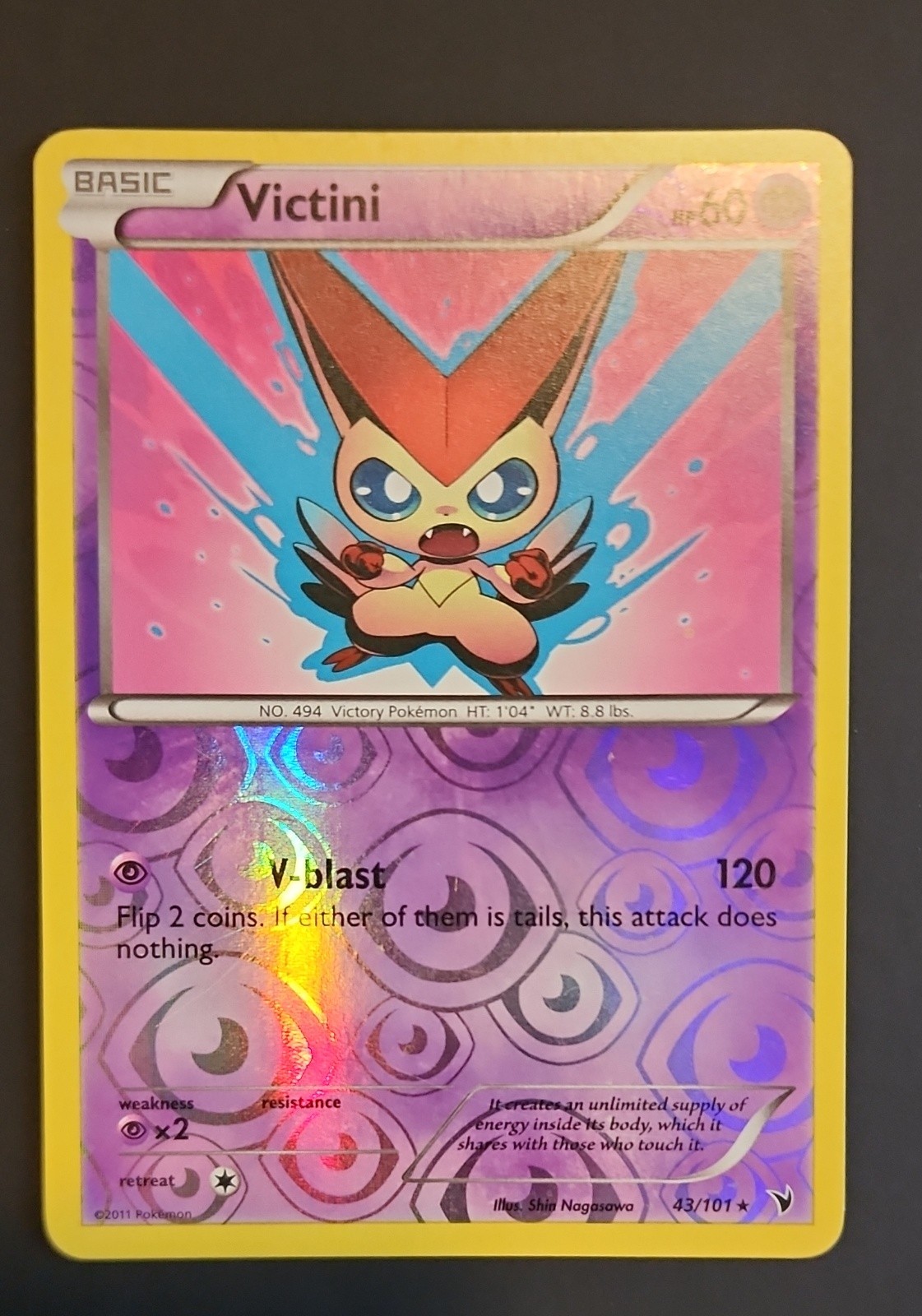 Victini 43/101 Noble Victories Reverse Holo