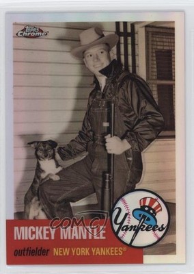 2007 Topps Chrome The Story Refractor /500 Mickey Mantle #MMS25 HOF 05qa