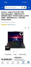 Lenovo - Legion Pro 5 16" 2.5K Gaming Laptop - AMD Ryzen 9 8945HX 2023 - NVID...