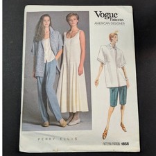 Vintage 1978 Vogue Paris Original 1856 Molyneux Dress Sewing Pattern Size 12