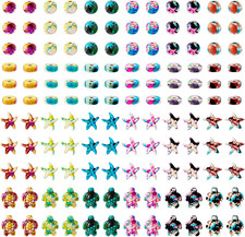 570Pcs Ocean Beads Turquoise Beads Starfish Turtle Ocean Charms Colorful Summer