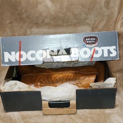 Nocona Boots Vintage 1980s Size 9.5D Cowboy Boots Brown Leather