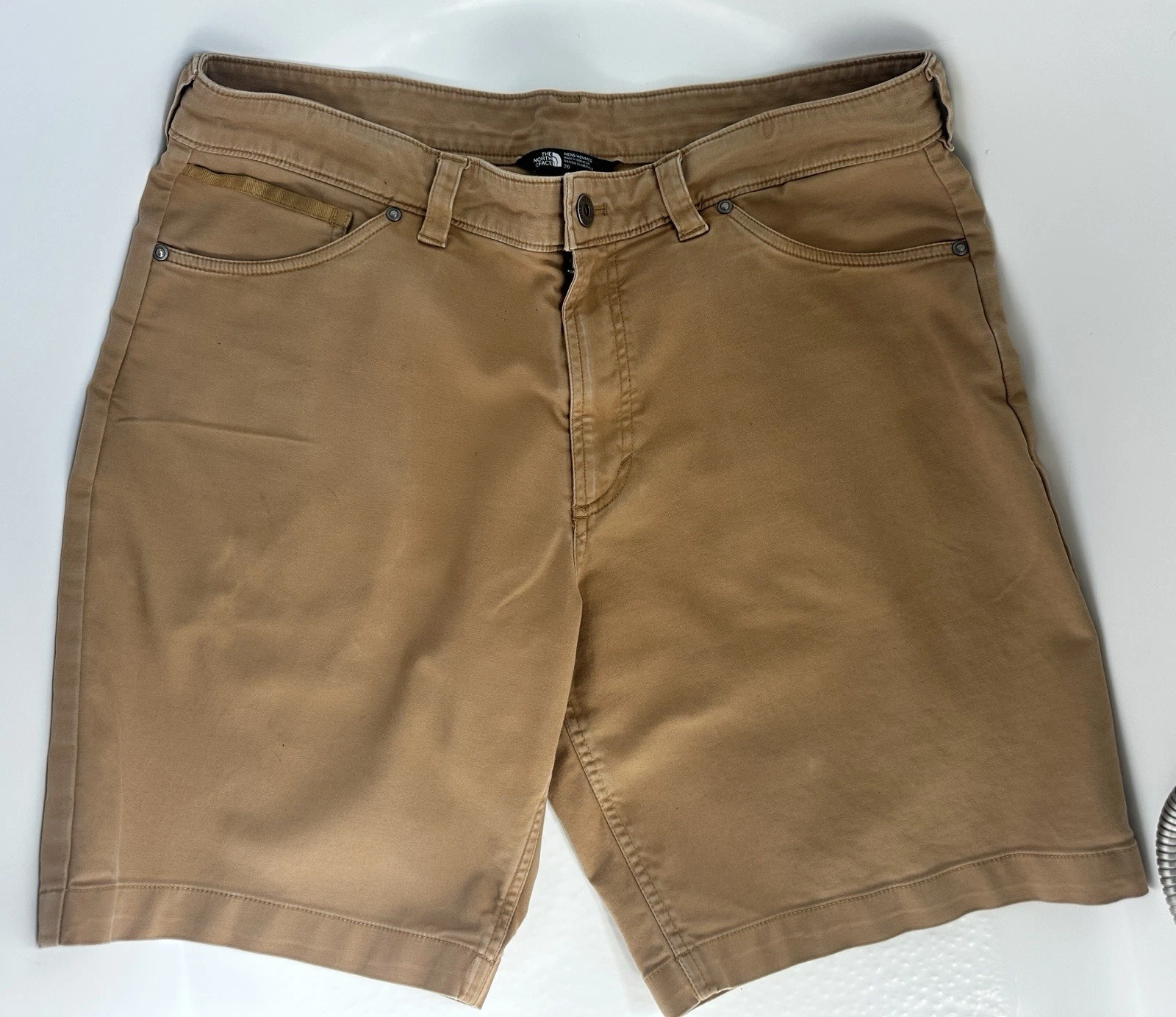The North Face Shorts Mens 36 Tan Stretch Chino Casual Outdoor