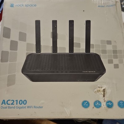 rock space AC2100 Dual Band Gigabit WiFi Router 2100 Mbps 4 LAN RSD0614