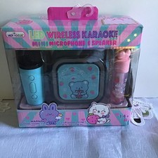 For GIRLS HOT FOCUS-LED Wireless Karaoke/Microphone/Lip Gloss/ Speaker/Gift New
