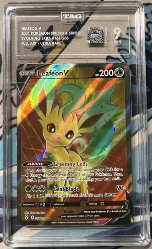 Leafeon V graded TAG 9 for sale on eBay