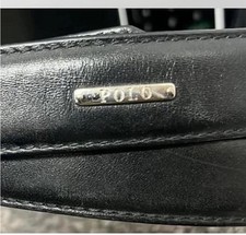 Polo Ralph Lauren Belt Italian Leather Black Size 36/90