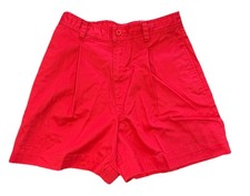 Liz Golf Shorts Women s 6 Red Pleated Liz Claiborne Excellent Condition VTG