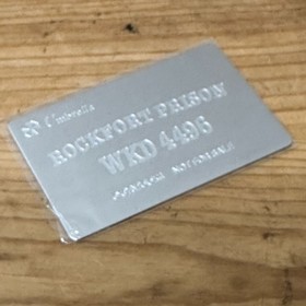 Resident Evil Code Veronica Metal Card Unsealed Dreamcast Promo Used