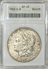 1903-S Morgan Dollar ANACS EF45, Scarce Mint Date - Looks Great for this Grade!