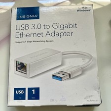 INSIGNIA USB 3.0 to Gigabit Ethernet Adapter For PC Or Mac - NS-PU98635 - White