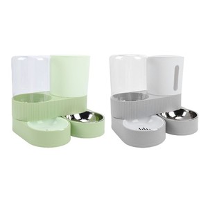 Automatique Animateur Waterer Dual Bowl Séparateur de nourriture humide sèche pour chats chiens