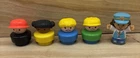 Fisher Price 1990 Chunky Little People Figure Pretend Play Lot Of Four Vintage