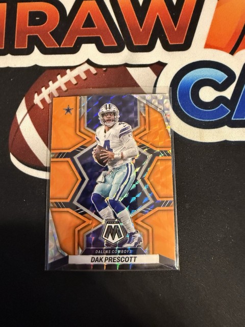 2022 Panini Mosaic #52 Dak Prescott Mosaic Reactive Orange