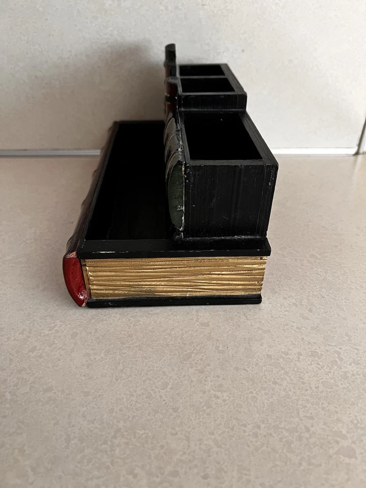 Decorative Desk Organizer - Pencil Holder, in Antique Library Book Design - Image 2 of 4